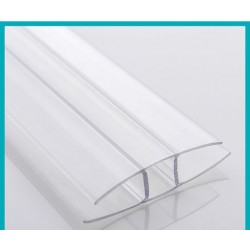 Polikarbon Bağlantı elemanı şeffaf H Profil