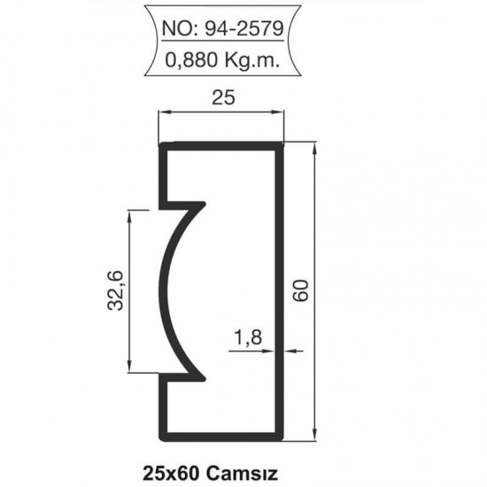 25x60 Camsiz 25x60 Camsiz