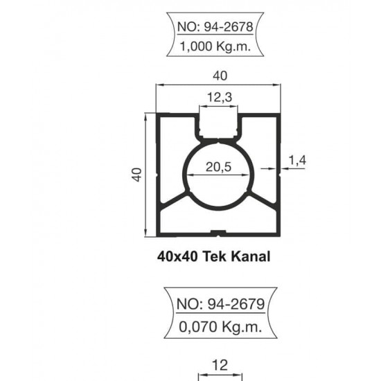 40x40 Tek Kanal 40x40 Tek Kanal