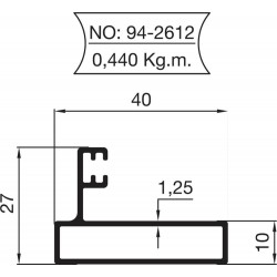 94-2612 Cam Balkon Profilleri