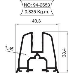 94-2653 Cam Balkon Profilleri