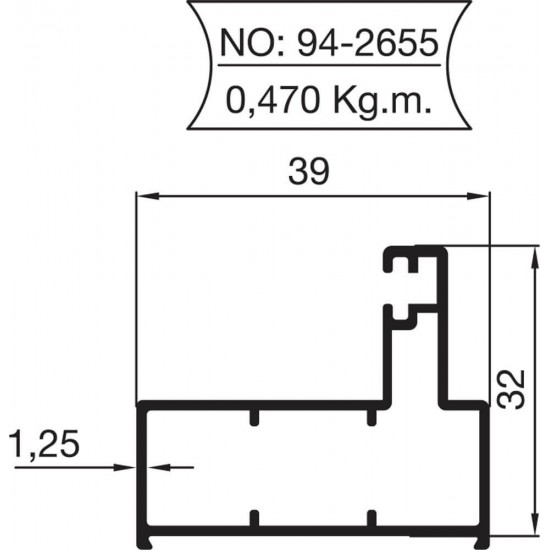 94-2655 Cam Balkon Profilleri 94-2655 Cam Balkon Profilleri