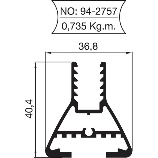 94-2757 Cam Balkon Profilleri 94-2757 Cam Balkon Profilleri