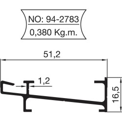 94-2783 Cam Balkon Profilleri 94-2783 Cam Balkon Profilleri