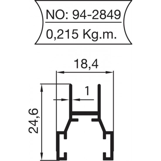 94-2849 Cam Balkon Profilleri 94-2849 Cam Balkon Profilleri