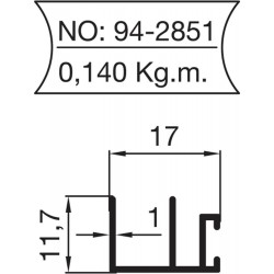 94-2851 Cam Balkon Profilleri 94-2851 Cam Balkon Profilleri