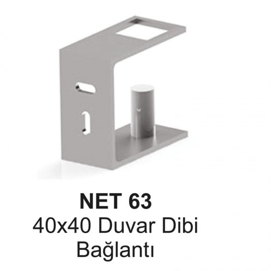 NET-63-40x40 Duvar Dibi Bağlantısı NET-63-40x40 Duvar Dibi Bağlantısı